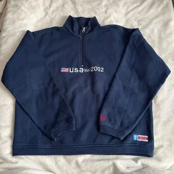 roots USA 2002 올림픽 하프 지퍼 맨투맨