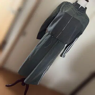 vs 데님 도킹 스커트 셋업