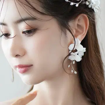 스텔라 브라이덜 담수 펄 블랑 앙쥬II 브라이덜 귀걸이