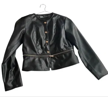 ZARA 노카라 가죽 자켓 라이더