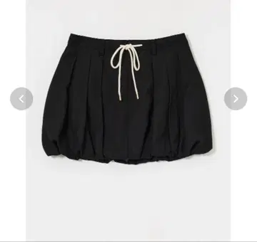 TUCKED BALLOON 미니 스커트