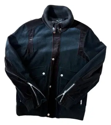 새상품급 독일제 원단 코듀로이 벨로아 라이더풍 자켓 블루종