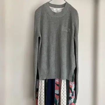 Bou Jeloud 그레이 리브 니트 원피스 새상품급 프리 사이즈