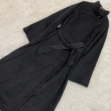 HIROKO BIS 롱 코트 차콜 9호 성인 고급스러움 고급