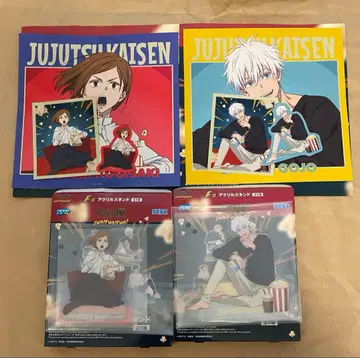 주술회전 세가 럭키 쿠지 아크릴 스탠드 스티커 세트 고죠 쿠기사키 노바라