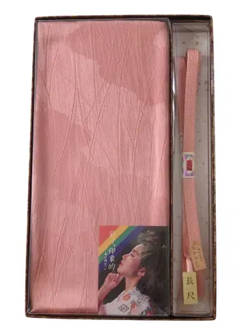 순수 실크 오비 장식 천 허리띠 세트 핑크 계열 긴 길이