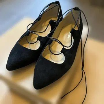 블랙 플랫슈즈 37 사이즈