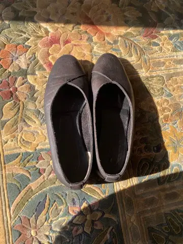 100% a hundred percent 가죽 플랫슈즈 발레리나