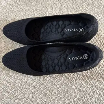 VIVAIA 블랙 웨지힐 펌프스 36