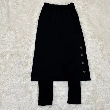 유나이티드 애로우즈 레깅스 포함 타이트 스커트 블랙