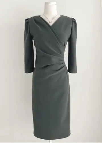 다크 그레이 포멀 원피스