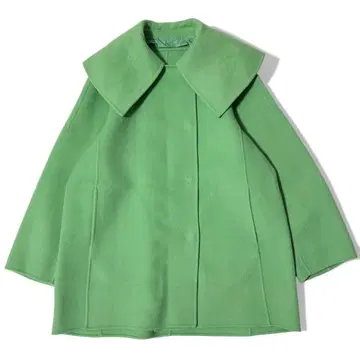 컨디션 최상 22AW 보르지 울 비버 멜톤 빅 칼라 코트