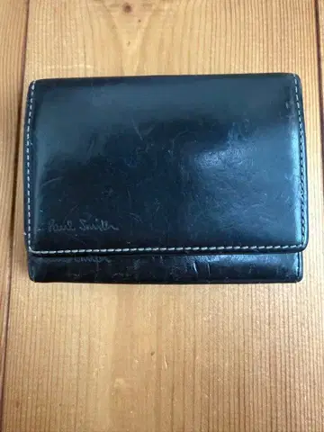 폴 스미스 블랙 가죽 명함지갑
