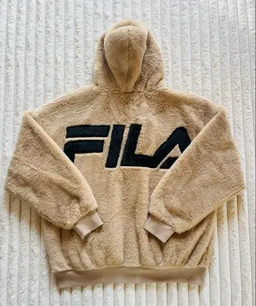 FILA 플리스 보아 자켓 M 사이즈 베이지