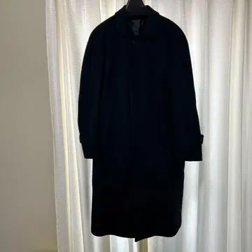 캐시미어 블랙 스텐카라 코트