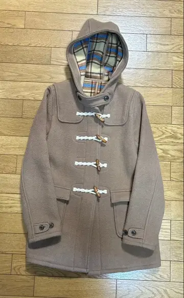 MARINE&WORK 베이지 더플 코트 후드 부착