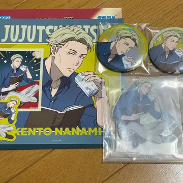 주술회전 나나미 켄토 세가 럭키 복권 아크릴 스탠드 캔뱃지 세가 복권