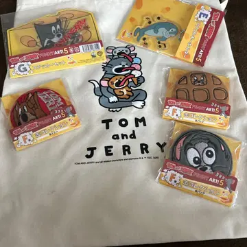 톰과 제리 HAPPY 복권 토트백 FG E상 세트