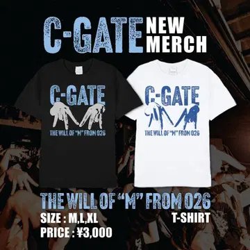 C-GATE 티셔츠 THE WILL OF 'M' FROM 026