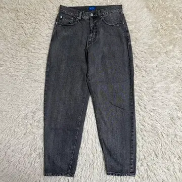 [ BEAMS ] 빔즈 데님 테이퍼드 S 그레이 와이드 코인 포켓