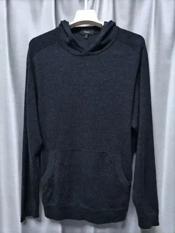 띠어리 니트 후드티 울 블랙 계열