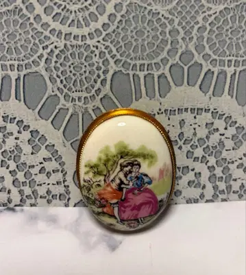 회화 브로치 빈티지 브로치