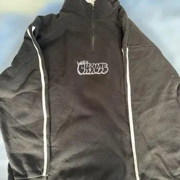 take a chance 하프 지퍼 맨투맨 블랙