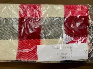 새상품 남성용 머플러 빨간색 체크 yuge