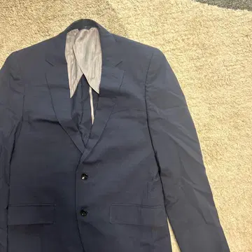 JOHN PEARSE 네이비 계열 테일러드 자켓 형태 안정