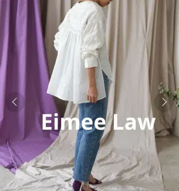 Eimee Law 백턱 스트라이프 블라우스