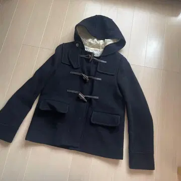 IENA (이에나) 네이비 더플 코트 후드 부착