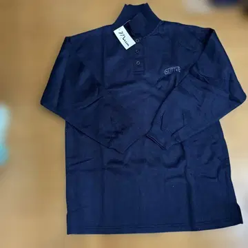 Marn 네이비 긴팔 피케 셔츠 GLITTER