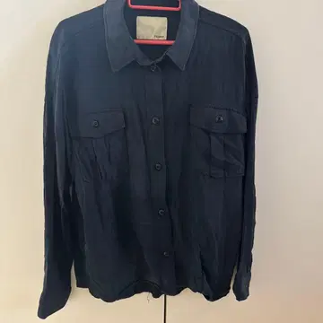 moussy 다크 블루 긴팔 셔츠