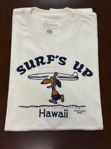 모니 호놀룰루 하와이 한정판 일광화상 스누피 T셔츠 MEN'S