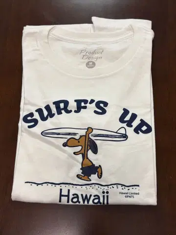 모니 호놀룰루 하와이 한정판 일광화상 스누피 T셔츠 WOMEN'S