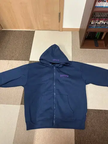 THRASHER 네이비 후드티