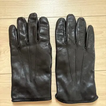 다크 브라운 가죽 장갑