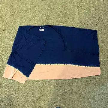 SOU SOU 무사사비 기장 짧은 가디건 네이비 베이지