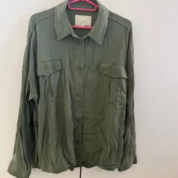 moussy 올리브색 긴팔 셔츠