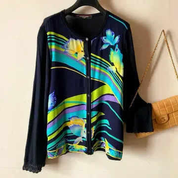 레오나르 *고급 실크 새틴 x 울 크루넥 루즈핏 니트*LL