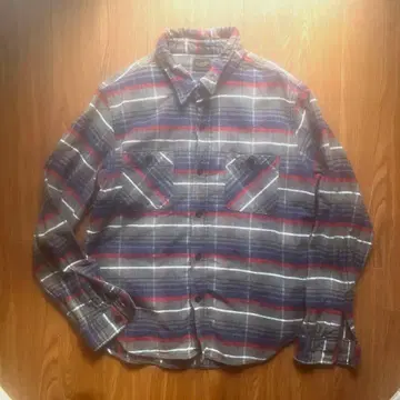 텐더 로인 플란넬 긴팔 셔츠 그레이, 빨간색, 파랑 체크 무늬