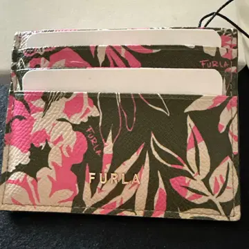 FURLA 플라워 패턴 키케이스