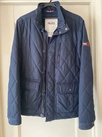 HILFIGER DENIM 네이비 퀼팅 자켓 L 사이즈