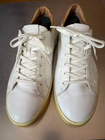 [즉시 구매 가능] ECCO 화이트 가죽 스니커즈 43 EU