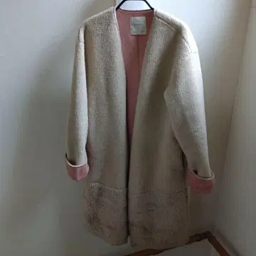 ZARA 스웨이드 보아 코트 XS