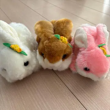 토끼 봉제 인형 3개 세트