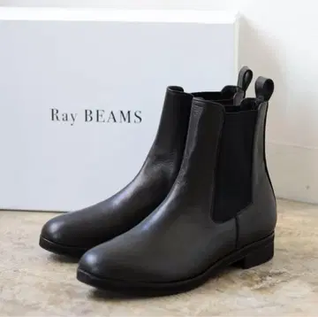 Ray BEAMS 사이드 고어 부츠 블랙