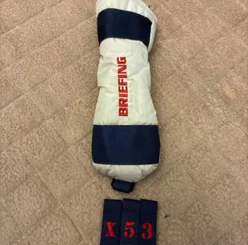 골프헤드커버 브리핑 BRIEFING 유틸리티용 화이트 네이비