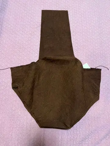 에미오와스 사선 크로스백 면린넨 감물염색 대 size