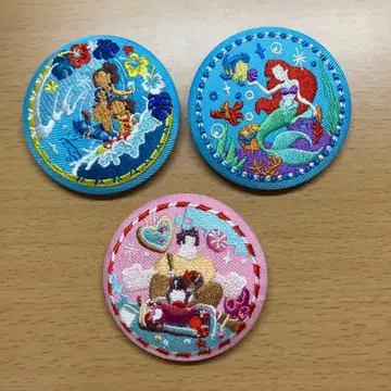 디즈니 자수 배지 릴로 & 스티치 인어공주 슈가러쉬